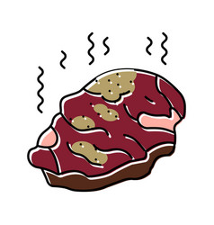 Meat Rotten Food Color Icon