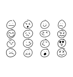 Smiley Handdrawn Face Doodle Icon And Freehand