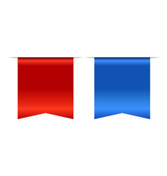 Blue And Red Bookmark Banner 3d Set Vertical