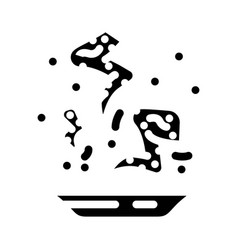 Chicken Wings Fast Food Glyph Icon