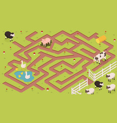 Isometric Farm Maze