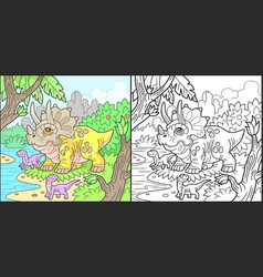 Triceratops Dinosaur Coloring Book