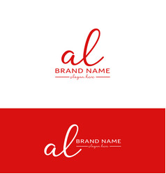 Al Letter Handwriting Signature Logo