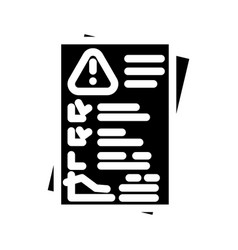 Mitigation Plan Risk Glyph Icon