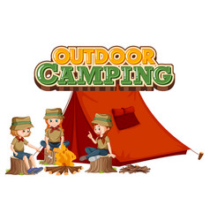 Outdoor Camping With Scout Kids