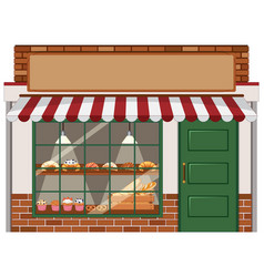 Outside Of Bakery Shop Background