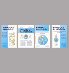 Product Management Blue Brochure Template