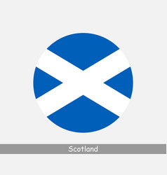 Scotland Round Circle Flag