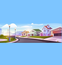 Suburban Houses Landscape