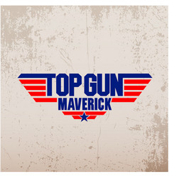 Top Gun Maverick Typography Monogram