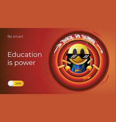 Education Is Power Back To School Web Banner