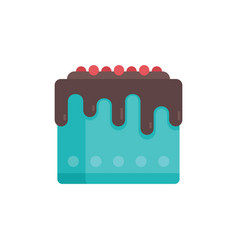 Happy Cake Icon Flat Sweet Party