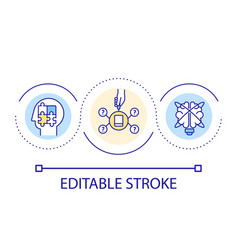 Intellectual Development Loop Concept Icon