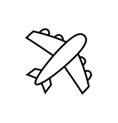 Plane Hand Drawn Outline Clipart