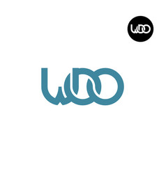 Letter Woo Monogram Logo Design