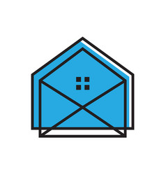 Mail Home Icon Logo