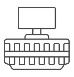 Hdmi Connector Thin Line Icon Tv Accessories