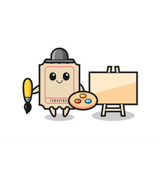 Ticket Mascot As A Painter