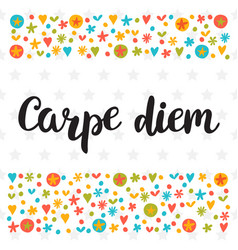 Carpe Diem Cute Postcard Inspirational Quote