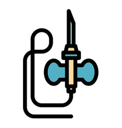 Catheter Icon Color Outline