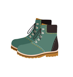 Modern Hiking Or Tracking Boots With Flat Sole