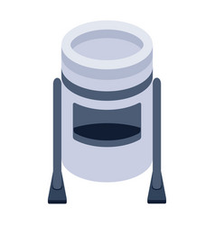 Bin Icon Designed In A 2d Style