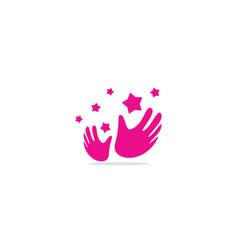 Hands Star Clap Logo