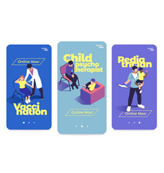 Pediatrics Vertical Banners Set