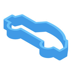 Cookie Mold Car Icon Isometric Style