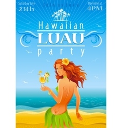 Luau Party Poster