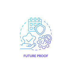 Future Proof Blue Gradient Concept Icon