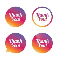 Thank You Sign Icon Customer Service Symbol