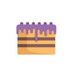 Cake Food Icon Flat Happy Party