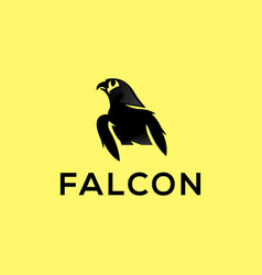 Falcon Flat Minimalist Logo Design