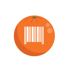 Gmo Orange Fruit Icon Flat Agriculture Dna