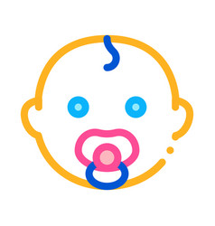 Baby Child Head Icon Outline