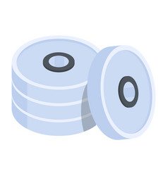 Handy Isometric Icon Of Weight Plates