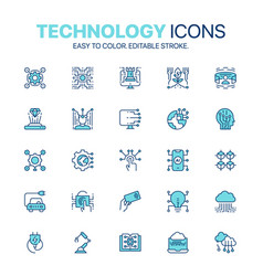 Information Technology And Device Icon Set