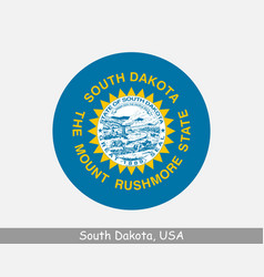 South Dakota Round Circle Flag