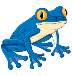 Cute Blue Frog Cartoon