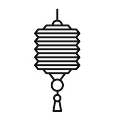 Party Chinese Lantern Icon Outline Style