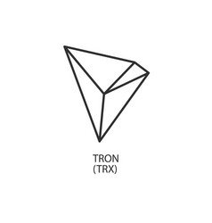 Tron Decentralized Cryptocurrency Logo