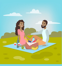 Couple At Picnic