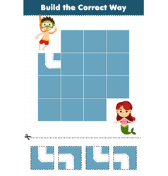 Education Game For Children Build The Correct Way