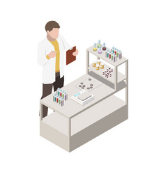 Lab Worker Pharmacy Composition