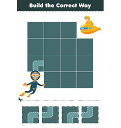 Education Game For Children Build The Correct Way