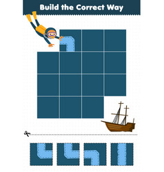 Education Game For Children Build The Correct Way