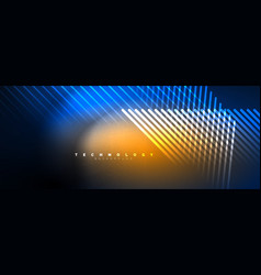 Light Beams Neon Lines Abstract Background