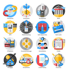 Banking Icons Set Icons Set