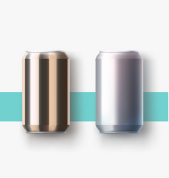 Metal Cans Lying On Surface With Shadow